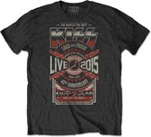 Kiss - Japan Live 2015 Heren T-shirt - L - Zwart