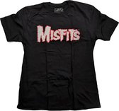 Misfits Heren Tshirt -XL- Streak Zwart