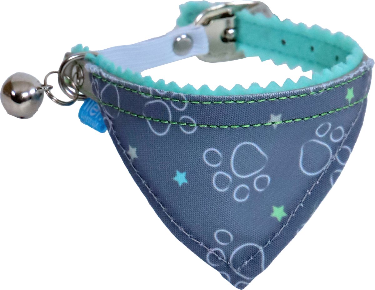 lief! Boys halsband voor katten - kittenhalsband met bandana - Lengte: 27 cm