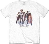 Prince Heren Tshirt -L- Purple Rain Circle Wit