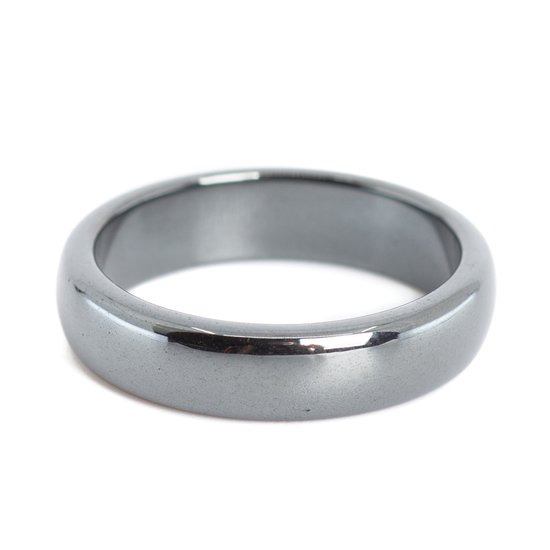 Edelstenen Ring Hematiet (6 mm – Maat 20)