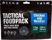 Tactical Foodpack Chicken and Noodles (115g) - Gekruide kip met noedels -  550 kcal - buitensportvoeding - vriesdroogmaaltijd - survival eten - prepper - 8 jaar houdbaar - lunch of