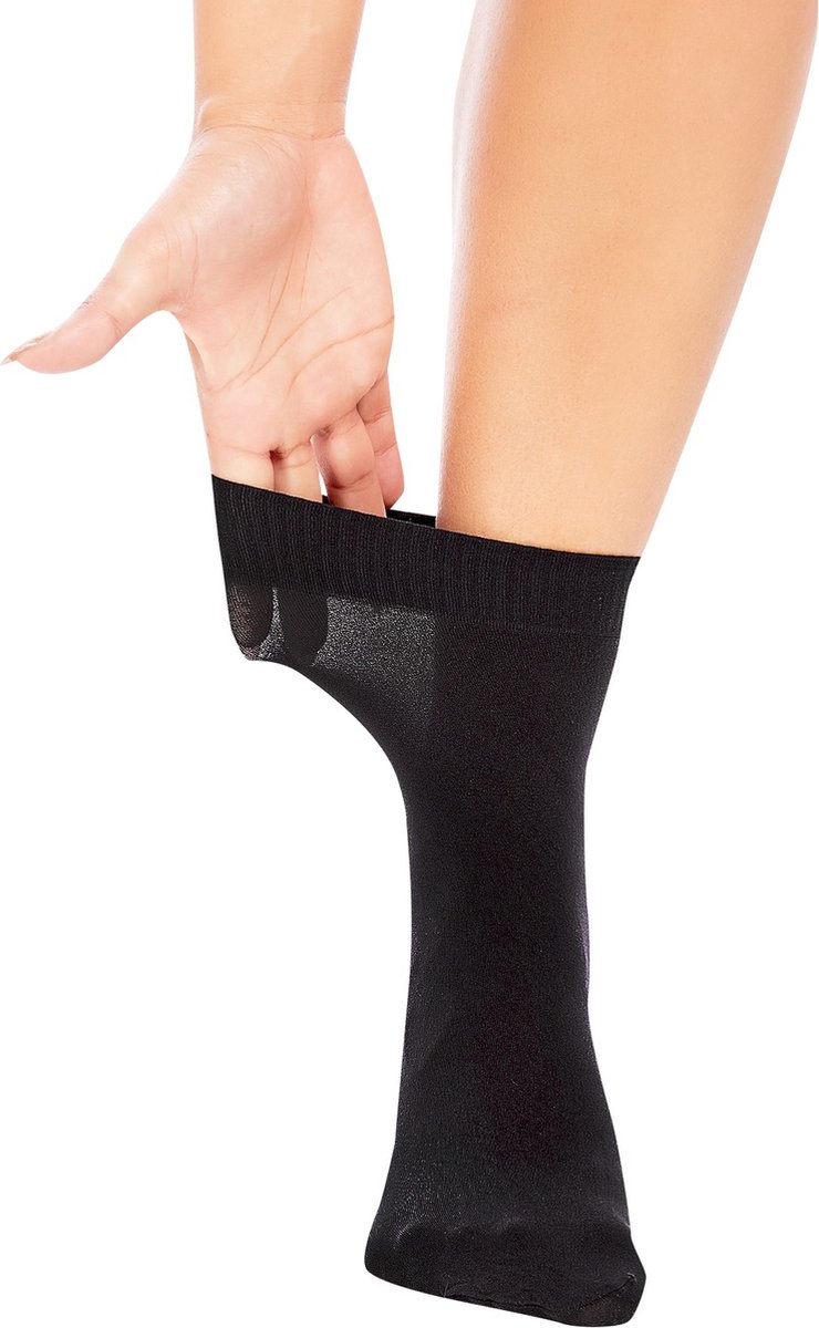 Glamory soft micro semi opaque panty sokjes 40 den one size zwart