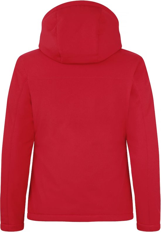 Clique Padded hoody softshell ladies rood