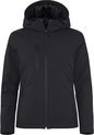 Clique Padded Hoody Softshell Women 020953 - Zwart - L