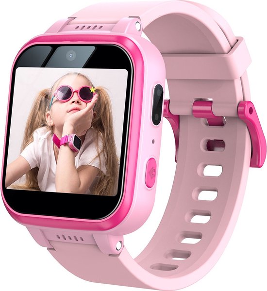 Smartwatch Enfants - Caméra - Jeux - Rose