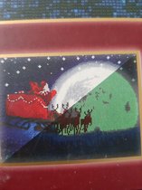 Avec - Diamond painting Kerst / kerstkrans lantaarn met strik - 20x25 cm