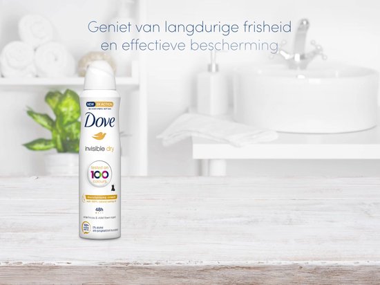 Dove Invisible Dry Anti-transpirant Deodorant - 6 x 150 ml - Voordeelverpakking
