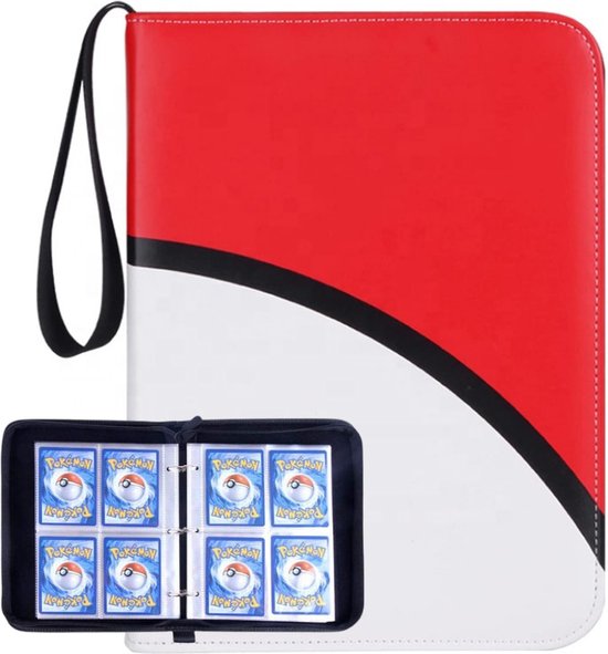Thumbnail van een extra afbeelding van het spel Allkinds verzamelmap geschikt voor Pokémon kaarten - Pokémon verzamelmap - Verzamelkaarten map - Pokémon kaarten binder - 400 kaarten - 50 bladen