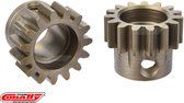 Team Corally - M1.0 Pinion – Short Wide Teeth – Hardened Steel - 15 Teeth - Shaft Dia. 8mm