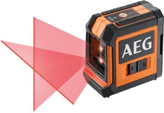 AEG Lasermeting CLR215-B, m, rode laser, 2 lijnen, met 1 adapter, 2 | bol.com