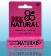 Bee Natural Pomegranate Beeswax Lip Balm 4,2g - 100% Natuurlijke Granaatappel Lippenbalsem - Lipbalsem