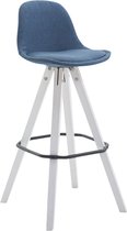 Barkruk Kempele Stof Vierkant WE, Blauw