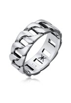 KUZZOI Heren Ring Heren Statement Massief Trend Cool geoxideerd in 925 Sterling Zilver