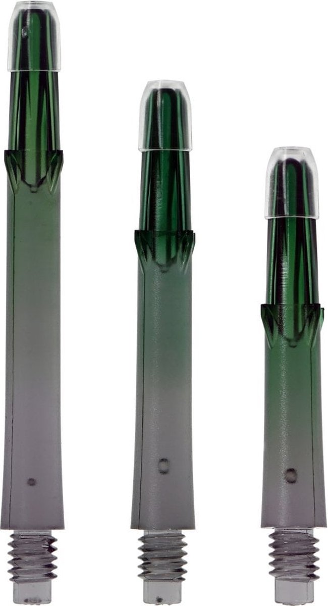 L-Style L-Shaft Gradient N9 Locked Straight Black & Green - Dart Shafts Short 190
