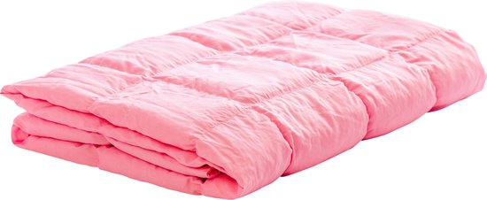 Verzwaringsdeken 140*200 5 KG roze weighted blanket Zleepers verzwaarde deken granulaat