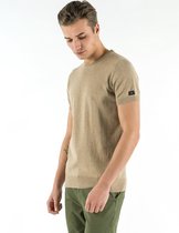 P&S Heren gebreid T-shirt-ROB-Taupe-S