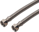 Raminex TUCAI Flexibele metalen aansluitslang - Gasslang 3/8 BI X 1/2 BI - 20CM