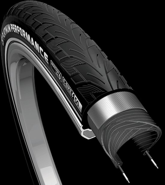 CST Platinum Performance Fahrradreifen – 28 Zoll, Größe 37-622, Schwarz, Hochwertige Bereifung