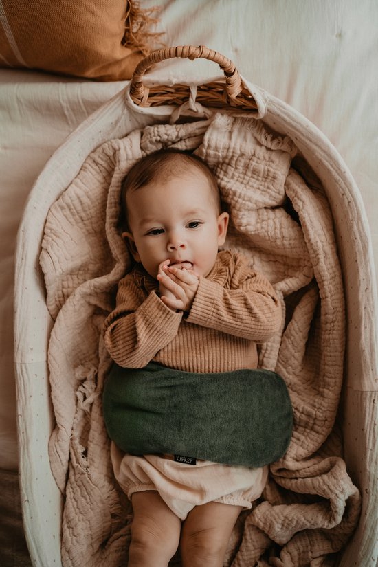 KipKep Woller Warmtekussen - Calming Green - pittenzak - bij buikkrampjes - kruik - onrust - huilbaby - groen - heattherapy — afbeelding 5