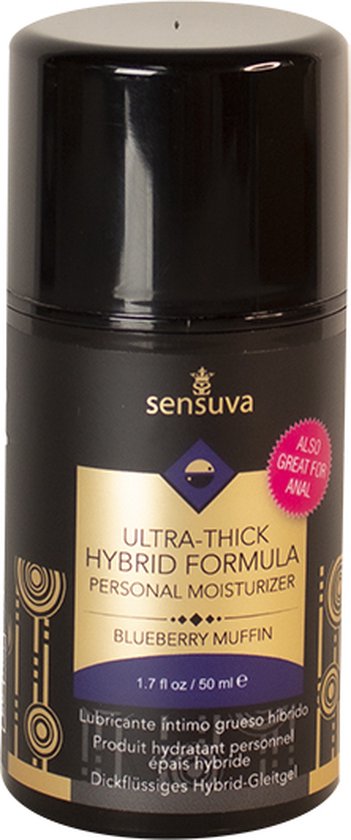 Sensuva - Ultra-Dikke Hybride Glijmiddel Bosbessen Muffin 50 ml