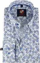 Suitable - Overhemd Fietsen Blauw - 39 - Heren - Slim-fit