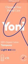 Yoni Tampons Light, 100 % Biologisch katoen, 16 stuks
