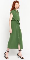 LOLALIZA Maxi-jurk - Khaki - Maat 48