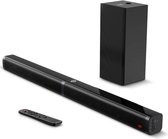 Happyment® Soundbars voor TV & PC - Subwoofer - Bioscoop ervaring - Bluetooth - 3D stereo surround sound USB - 100W