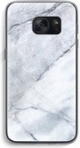 CaseCompany® - Galaxy S7 hoesje - Witte marmer - Soft Case / Cover - Bescherming aan alle Kanten - Zijkanten Transparant - Bescherming Over de Schermrand - Back Cover