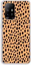 CaseCompany® - Oppo A94 5G hoesje - Panter - Soft Case / Cover - Bescherming aan alle Kanten - Zijkanten Transparant - Bescherming Over de Schermrand - Back Cover