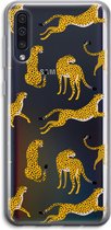 Case Company® - Galaxy A50 hoesje - Luipaard - Soft Case / Cover - Bescherming aan alle Kanten - Zijkanten Transparant - Bescherming Over de Schermrand - Back Cover