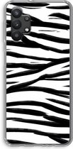 Case Company® - Galaxy A32 5G hoesje - Zebra pattern - Soft Case / Cover - Bescherming aan alle Kanten - Zijkanten Transparant - Bescherming Over de Schermrand - Back Cover