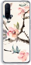 CaseCompany® - OnePlus Nord CE 5G hoesje - Japanse bloemen - Soft Case / Cover - Bescherming aan alle Kanten - Zijkanten Transparant - Bescherming Over de Schermrand - Back Cover