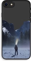 Case Company® - iPhone SE 2020 hoesje - Wanderlust - 100% Biologisch Afbreekbaar - Duurzaam - Biodegradable Soft Case - Milieuvriendelijke Print op Achterkant - Zwarte Zijkanten - Bescherming