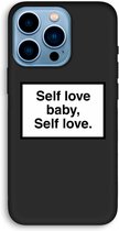 Case Company® - iPhone 13 Pro hoesje - Self love - 100% Biologisch Afbreekbaar - Duurzaam - Biodegradable Soft Case - Milieuvriendelijke Print op Achterkant - Zwarte Zijkanten - Bescherming O