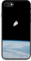 CaseCompany® - iPhone SE 2020 hoesje - Alone in Space - 100% Biologisch Afbreekbaar - Duurzaam - Biodegradable Soft Case - Milieuvriendelijke Print op Achterkant - Zwarte Zijkanten - Bescherm