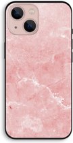 CaseCompany® - iPhone 13 hoesje - Roze marmer - 100% Biologisch Afbreekbaar - Duurzaam - Biodegradable Soft Case - Milieuvriendelijke Print op Achterkant - Zwarte Zijkanten - Bescherming Over