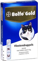 Bolfo Gold 80 Anti vlooienmiddel - Kat - >4 kg - 2 pipetten