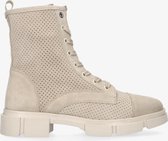 Tango | Romy 29-b beige suede perfo boot - beige sole | Maat: 37