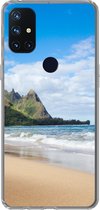Geschikt voor OnePlus Nord N10 5G hoesje - Strand - Tropisch - Hawaii - Siliconen Telefoonhoesje