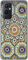 Geschikt voor OnePlus 9 Pro hoesje - Een close up van een Marokkaanse mozaïek - Siliconen Telefoonhoesje