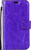 Samsung Galaxy A5 (2017) Hoesje - Mobigear - Wallet Serie - Kunstlederen Bookcase - Paars - Hoesje Geschikt Voor Samsung Galaxy A5 (2017)