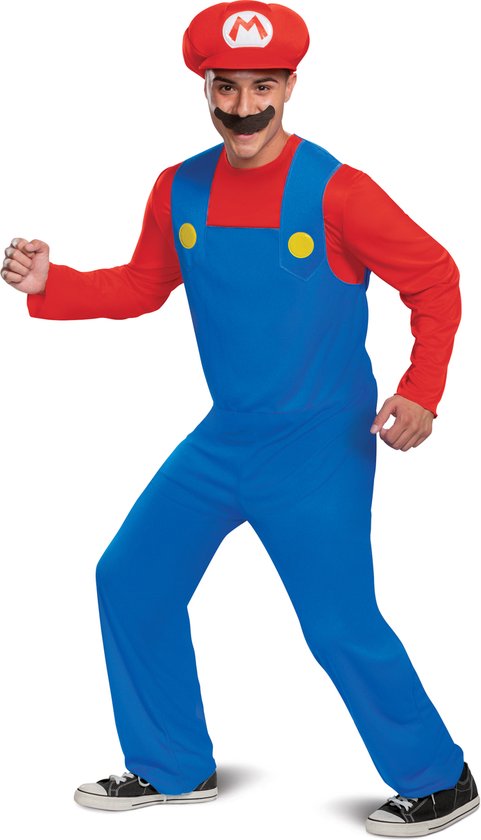 DISGUISE - Klassiek Mario-kostuum voor volwassenen - XL