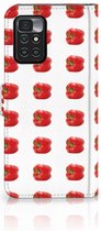 Telefoonhoesje Xiaomi Redmi 10 | Redmi Note 11 4G Book Case Paprika Red