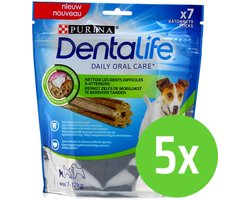 5 x Purina Dentalife Daily Oral Care Small - Hondensnacks - 1725 g
