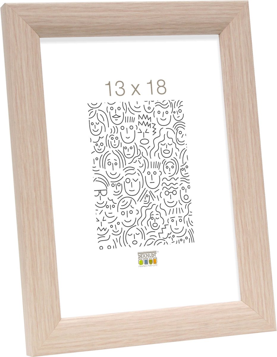 Deknudt Frames fotolijst S54SJ1 - eikkleur - hout - 13x18 cm naturel