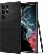Spigen - Samsung Galaxy S22 Ultra - Liquid Air Hoesje - Zwart