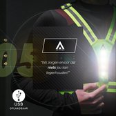 ARISENN® 3D LED Hardloop Verlichting OPLAADBAAR - Led Harnas - INCL. hersluitbare zipper bag - Led Vest - Wit Licht voor & Rood licht achter - Hardloop Led verlichting - Reflecterend Hardloop vest - Hardlopen - Sport verlichting - Oplaadbaar