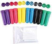 Aromatherapie Sticks - Set van 12 - Draagbaar - Neusinhaler - Inhaler - Aroma Diffuser - Aromadiffusers - Draadloos - Meerkleurig